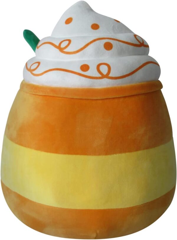 Squishmallows 14-Inch Orange Pumpkin Spice Latte with Green Straw Plush